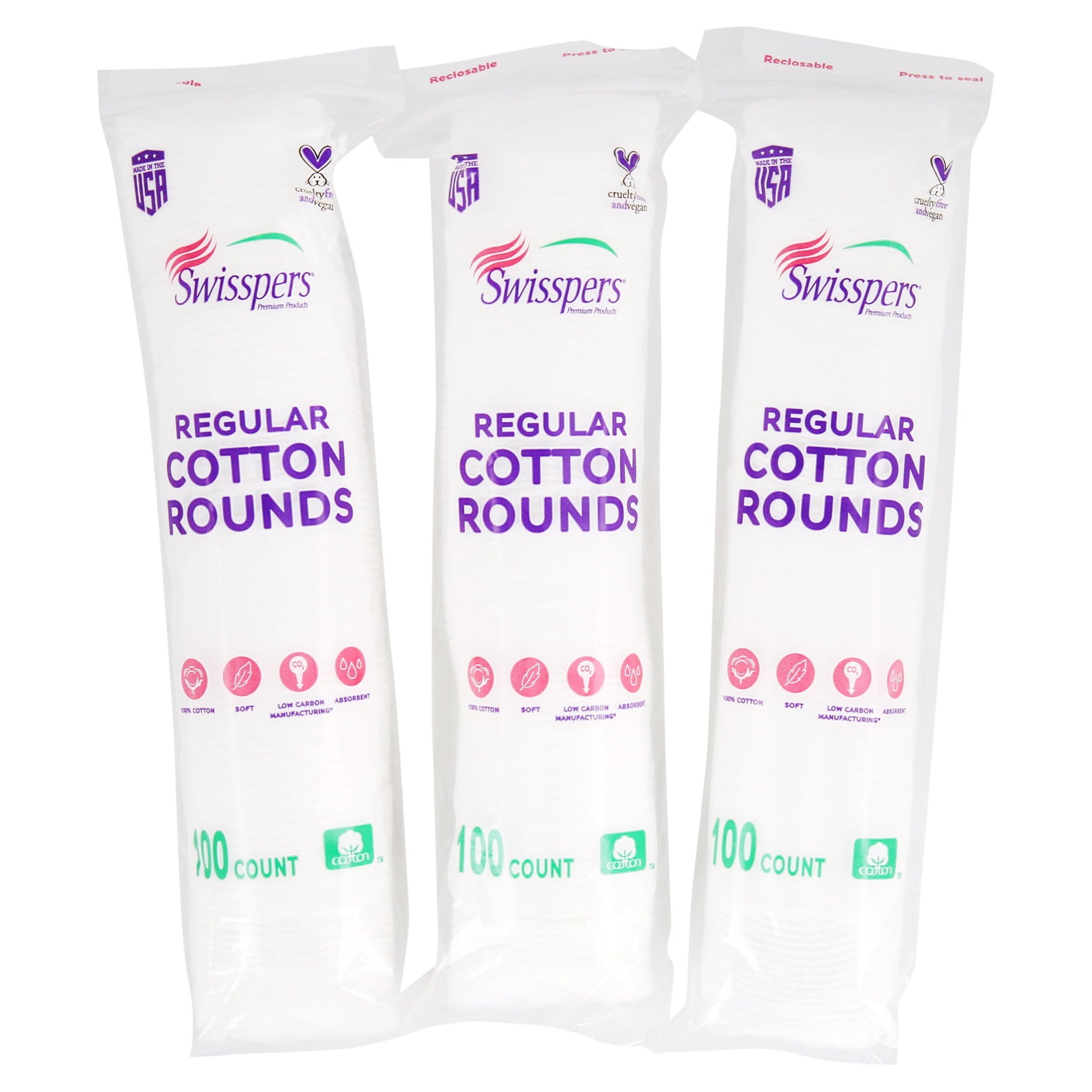 100% Cotton Rounds Value Pack, 300 Count