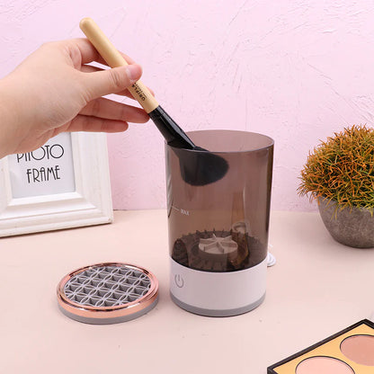 Women Eye Shadow Brush Cleaning Tool Portable Electric Makeup Brush Cleaner Machine with USB Charging Automatic Cosmetic Brush